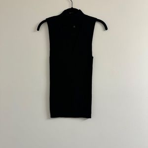Black Sleeveless Women's Top